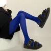 Designer kvinnors leggings cool personlighet Silk Socks Candy Color Bottom Pantyhose Black High midjebyxor Kvalitet Elastiska strumpor Sport Leggings For Women 3 Artikelblad
