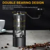 Mills Manual Coffee Grinder 업그레이드 CNC 스테인레스 스틸 연삭 코어 조절 가능한 전문 이중 베어링 커피 빈 연삭