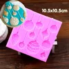 Bakformar Ankomst Diy Square Shape Chocolate Candy Jello 3D Silikon Fondant Lace Mold Cake Cake Decoration Tools FM641