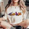 Women's T Shirts Thanksgiving Halloween Autumn Fun T-shirt Fashion Cute Print Pumpkin Pattern Round Neck Clothing T-shirt.