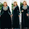 Abbigliamento etnico Abaya per le donne Dubai Abaya 2024 Medio Oriente Moda Diamond Robe Inverno Velluto Maxi abito Donna Abbigliamento musulmano Ramadan Party