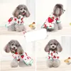 Hundkläder kläder husdjur bekväm härlig skydda hud jordgubbe tryck tillbehör söt flicka för utomhus