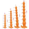 Lange Anale Plug Dildo Pull Bead Buttplug Speeltjes Voor Vrouwen/Mannen Masturbators Siliconen Anale Speeltjes Echte Butt Plug anus Plu Sexshop 240129