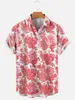 Camicie casual da uomo Hawaiian Sailor Octopus Ship Camicia stampata in 3D all over da uomo per donna manica corta traspirante