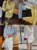 Blusas femininas camisas topo blusa oversized y2k roupas femininas moda 2024 90s vintage coreano elegante manga longa elegante branco luxo