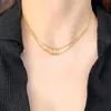 Gioielli da donna firmati Collana in oro Bracciale Moda Bracciale a doppio strato Collana Collana di design di lusso Catena delicata alla clavicola
