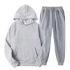 Puste polarowe spodnie dresowe i bluzę z kapturem unisex jogging garnitury bressuit men joggers Set TrackSuits for Men Chandals para hombre 240130