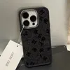 Luxe Designer iPhone 15 Pro Max Telefoonhoesjes voor 15Plus iP14 ProMax 13 12 11 XR Meisjes Schattig Klassiek Patroon Achterkant