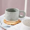 Кружки, сжимаемые вручную, скандинавская керамическая кофейная кружка, грубая керамическая чашка с брызгами чернил, кофейная посуда, креативная бытовая вода