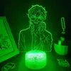 Lumières de nuit Mystic Messenger Game Figure 707 Sept Luciel 3D lampes LED RVB Cadeaux de néon pour les amis table de chambre à coucher décor coloré