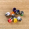 Air Flow Drip Tip 810 Thread Epoxy Resin SS Wide Bore 16 hole Airflow Mouthpiece Fit 810 Smoking Accessories ZZ