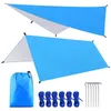 Skugga 9.8 * 9.8ft vattentät utomhus camping tarp markis solskydd hammock tält regn skydd picknick matta tarpaulin canopy strand filt yq240131