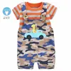 Clothing Sets 2024 Summer Baby Boys Clothes Set 2pcs T Shirt Pants Short Sleeve Toddler Girls Children's Jeans Suspender Pant