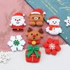 Dekorative Figuren, 10 Stück, niedliche Mini-Weihnachtsserie, Harz-Cabochons mit flacher Rückseite, Scrapbooking, DIY-Schmuck, Haarnadel, Basteldekoration