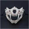 Feestmaskers De Japanse Drakengod Masker Half Gezicht Milieuvriendelijke Hars Skl Voor Cosplay Dier X0803 Drop Delivery Huis Tuin Feestelijk Dhuft
