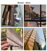 Fönsterklistermärken värmesolering sol integritetsfilm blackout glas klistermärke för hem självhäftande vinylspegel reflekterande nyans