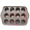 Mini teglia antiaderente per cheesecake, 12 tazze, rimovibile, in metallo, rotondo, torta, cupcake, muffin, forno, stampo per cottura, bakeware, dessert, strumento T2281i