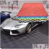 Carpets 40X40X1.8Cm Car Wash/Car Show/Workshop Floor Tiles Interlocking Plastic Garage Splicing Grille Mat Drop Delivery Dh6Tp