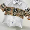 Nouveau design d'épissage de chemise pour enfant Chemise à manches courtes pour bébé Taille 100-150 CM Vêtements de marque pour enfants Filles Garçons Blouses Jan20