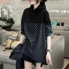 Women's Hoodies Top Pullovers Plaid Black Woman Clothing Hooded Cropped Sweatshirt Novelty Designer In Goth Cotton M Casual