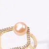 Cluster Rings LVR30 Fashionable Pearl Ring Comes Into The Market With 9-10mm Mantou Beads All Over S925 Silver