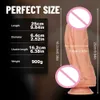 Dildos dongs extra stor och tjock simulerad smink med oregelbunden anal plugggradient färg falsk penis kvinnlig onanator vuxen produkt