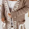 Sweater Coat Chic Cold Mässbeständig Löst fit Streetwear Sweater Cardigan Sweater Coat 240131