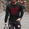 Men's T Shirts Shirt O-Neck Clothing Apparel Outdoor Long Sleeve Print Fashion Designer Vintage Official Store Korean Reviews Many