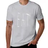 Men's Tank Tops Dark And Gritty Eat Word Text (white) T-Shirt Plain Boys White T Shirts Long Sleeve