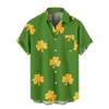 Chemises décontractées pour hommes Chemises de jour Chemises à manches courtes Boutonnée Chemise de fleur de plage N Grand et grand T-shirt pour hommes Imprimer