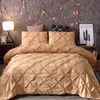 Craft home textile pull flower plain color solid color three-piece set, quilt set bedding pillowcase