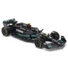 Bburago 1:43 MercedesAMG Petronas Team W14 #44 Hamilton #63 George Russell Legierungsauto Druckgussmodell Spielzeug Sammlerstück 240118