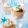 Bakning mögel jul snöflinga kakor kex mögel fondant sockercraft plunger cookie cutters xams snö cupcake cake dekorera verktyg
