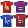 T-shirty męskie zabawne miłość gotyckie dziewczyny serce gf t koszule letni bawełniany bawełniany streetwear z krótkim rękawem prezenty urodzinowe T-shirt męskie ubranie