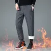 2023 Winter Fleece Hosen Für Männer Lämmer Wolle Warme Hosen Casual Verdicken Homme Kleidung Große Größe Jogger Jogginghose 240125