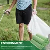 100 pçs sacos de lixo biodegradáveis compostáveis mini latas cordão lixo descartável resíduos amido de milho psm escritório em casa grande 240125