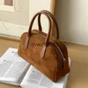 Avondtassen Boston Tas Voor Dames Luxe Designer Andbags En Portemonnee 2023 Nieuw In Vintage Imitatie Suede Eenvoudig Zuid-Korea Bowling Rits WalletH24131