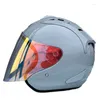 Casques de moto Ram4 Bright Ciment Gris Casque Saison d'été Sport pour femmes Lumière Intégrale Mountain Road Demi