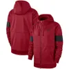 Arizona''Cardinals''men Cardinal Sideline Club Fleece Pullover Full-Zip Hoodie