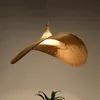 Pendantlampor bambu konstkrona