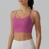 Roupa de yoga roupas esporte colete ginásio mulher pilates esportes push up sutiã feminino verão sexy sutiãs de fitness para colheita superior ativo wear