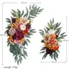 Decorative Flowers Wedding Arch Corner Flower Silk Swag Pack Of 2 For Party Home Wall Reception Ceremony Table Centerpiece