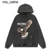 Nouveau 2024ss Sweats à capuche pour hommes Sweatshirts Designer Lettre Mens Niche Marée Marque Wild High Street Casual Printemps Lâche Couple Pull Manteau Vêtements Femmes Mens Sweat à capuche