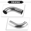 2st 19mm 25mm 32mm 38mm 63mm 90 ° Bend Elbow Pipe Tube DIY OLUT LUFT INTAK FÖR BIL 304 Rostfritt stål