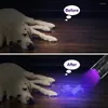 Flashlights facklor Mini LED UV -ficklampa 365/395NM Ultraviolet Portable Torch 3 -lägen Zoomable Violet Light Pet Urine Scorpion Detector