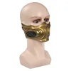 Party Supplies Mortal Cos Kombat Sub-Zero Cosplay Scorpion Mask Latex Masker Hjälm Masquerad Halloween Costume Props Accessories