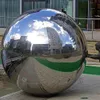 wholesale Dazzling Giant Outdoor Silvery Inflatable Mirror Ball For Disco Party Decoration 2.5mD (8.2ft) Inflatable Mirror Spheres with air pump free ship