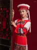 Etnisk kläder Bai Costume Kvinnlig dans Prestanda Dräkter Yunnan Minoritet Ancient City Trip Shoot Cucurbit Flute Adult Suit