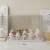 Cream Blind Box Storage with Dustproof Design for Doll and Mini Figure Display 240130