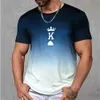 T-shirt da uomo T-shirt da uomo vintage T-shirt estiva da uomo 3d Stripe Print Street T-shirt a maniche corte T-shirt per tutti i giorni Camicia per abbigliamento oversize Uomo 5XL